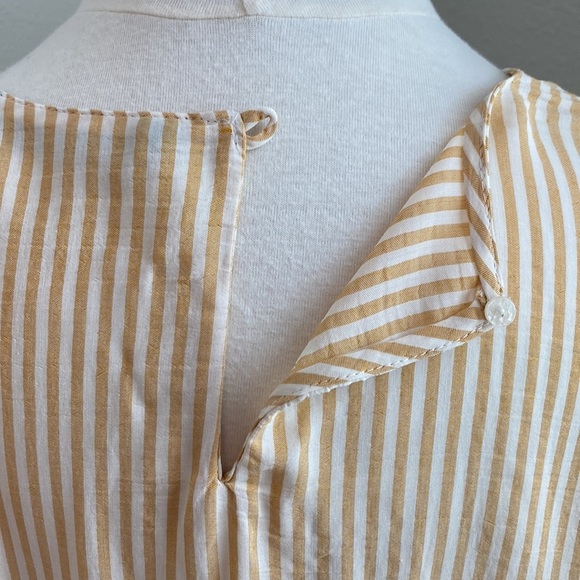 ZARA Striped Crop Blouse - Picture 6 of 10